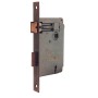 PATENT LOCK WITH PLATE AND COUNTERPLATE, BRONZE COLOR MM. 50