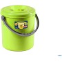 Pattumiera Eureka con coperchio Verde Primavera cm. 27x29h. lt.