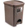 Elegance wicker finish waste bin with Tortora pedal unit lt. 20