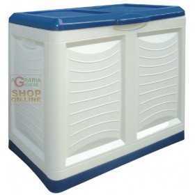 Mettutto Bama plastic container blue chlorine cm. 78x45x64h.