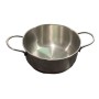 POT IN STAINLESS STEEL 18/10 WITH HANDLES AND ALUMINUM BOTTOM