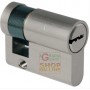 HALF CYLINDER EUROPEAN KEY PROFILE IBFM SATIN CHROME MM. 40