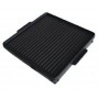 SMOOTH AND STRIPED NON-STICK TEFLON COATED CAST IRON PLATE CM. 40x40