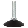 ADJUSTABLE GALVANIZED FOOT MA10 x DIAMETER MM. 35