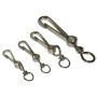 SIMPLEX SWIVEL SNAP HOOK IN NICKEL-PLATED STEEL MM. 100