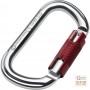 CARABINER IN ANODISED LIGHT ALLOY TWIST LOCK CLOSURE 20 MM