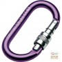 MOSCHETTONE NEWTEC ANODIZZATO CON GHIERA COLORE VIOLA 