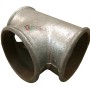 FEMALE GALVANIZED TEE FITTING DIAM. 4 inch.