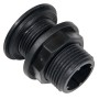 STRAIGHT NYLON THREADED FITTING FOR TANKS WITH FALNGIA AND 3/4
