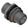 STRAIGHT THREADED NYLON FITTING FOR 1 INCH TANK.