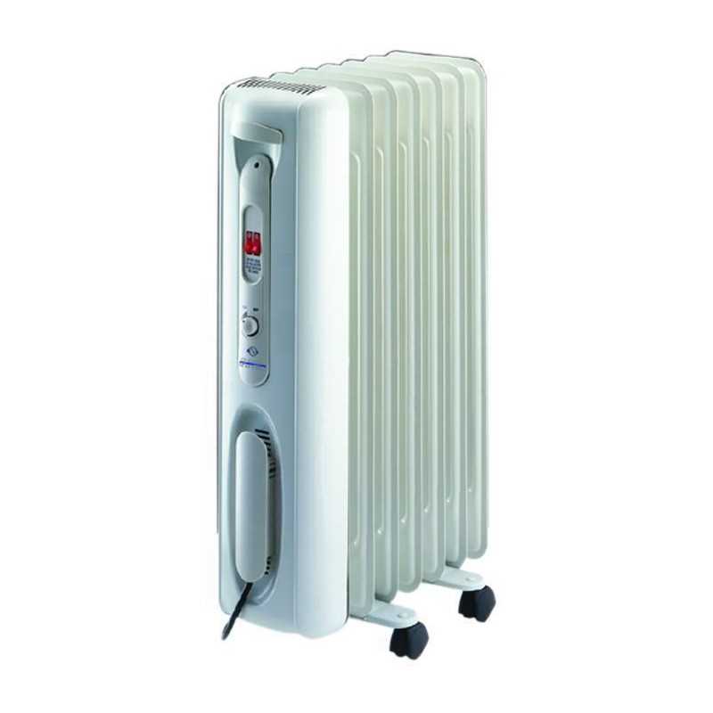 Termoventilatore A Olio Niklas 7 Elementi 1500W Con Ruote E Termostato - Riscaldamento Efficiente 230V