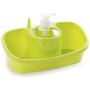 PLASTICFORTE LIQUID SOAP DISPENCER WITH SPONGES HOLDER
