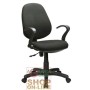 GAS SWIVEL ARMCHAIR WITH ARMRESTS FOR OFFICE BLACK