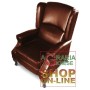 RECLINER ARMCHAIR MOD. CRIZIA DARK BROWN