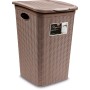 Elegance Laundry Basket In Tortora Plastic lt. 50