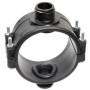 DOUBLE BRACKET SOCKET FOR BLACK TUBE DIAM. 90 OUT 1F