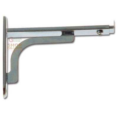 EDZARD Candeliere Su Piastra Marbella - 31x16cm, Portacandele Per 4 Candele A Colonna, In Acciaio Inox Nichelato, Elegante Centrotavola Natalizio