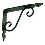 WROUGHT IRON SHELF MM. 140x110 SATIN BLACK