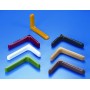 SHELF BRACKETS IN COL. WHITE CM. 24 PCS. 2