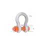 Robur Lyre lifting shackles with nut and split pin steel