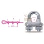 ROBUR MORSETTI ART. 8016 FOR GALVANIZED STEEL ROPE AND CABLE MM. 10 PCS. 70
