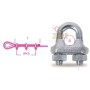 ROBUR MORSETTI ART. 8016 FOR GALVANIZED STEEL ROPE AND CABLE
