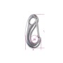 Robur Hook carabiners with safety in stainless steel AISI 316 70