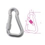 Robur Asymmetric carabiners with AISI 316 10X100 stainless steel ferrule