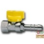 STRAIGHT BALL VALVE FOR GAS FEMALE HOSE HOLDER CIM 172PG DIAM 1