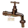 TAP IN ANTIQUE BRASS WITH HOSE HOSE 1/2 IN.
