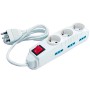3-PLACEMENT MULTIPLAY SCHUKO 6 BY-PASS 10 / 16A + E 3X1 MT.1,5