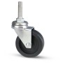 RUBBER WHEELS ART.220 / B D.50 WITH PIN PCS.2