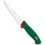 SANELLI PREMANA EMILIA BONED KNIFE GREEN AND RED HANDLE CM. 16