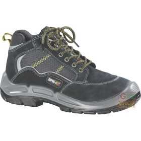 HIGH SHOE IN SPLIT TREKKING TYPE SYNTHETIC MATERIAL INSERTS TOE AND FOOT