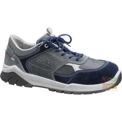 SCARPA BASSA IN CROSTA SCAMOSCIATA PUNTALE ALLUMINIO LAMINA TESSILE SUOLA POLIURETANO