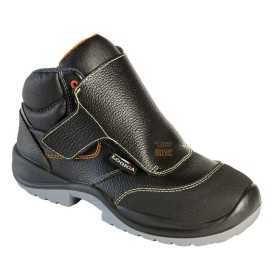 HIGH SAFETY SHOES S3 FOR WELDER IN BLACK LEATHER WITH COMPOSITE TOE TG. 40 - 46