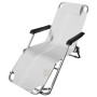 ALUMINUM DECK MOD. PLAYA WITH WHITE FOOTREST
