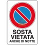 NIGHT STOP SIGNAL SIGN MM. 300X200