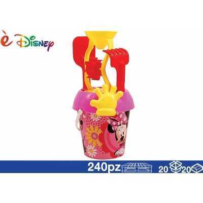 BUCKET WITH GAMES FOR CHILDREN BEACH BUCKET 18 MILL MINNIE 20/20