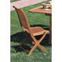 YELLOW BALAU WOODEN CHAIR RIVIERA MODEL ART.C-J1B CM. 63x53x95h