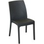 SHOCK RESIN CHAIR VIRGINIA ANTHRACITE CM 47x59x86h.