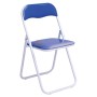FOLDING CHAIR IN BLUE PAINTED STEEL