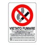 CARTELLO SEGNALE VIETATO FUMARE MM. 300 X 200 