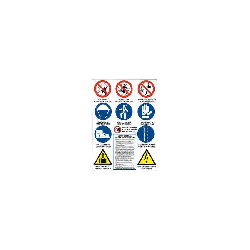 Cartello Pericolo Lavori In Corso 200x300 Mm – Scan 1200, Adesivo Resistente In PVC Per Interni/Esterni