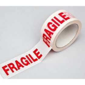 WHITE ADHESIVE TAPE WITH WRITTEN FRAGILE MT. 66