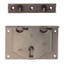 LOCK FOR BRIEFCASE IN POLISHED STEEL MM.50