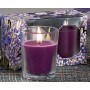 SET 2 CANDLES WITH GLASS GLASS CM. 4.5x6