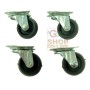 SET 4 RUBBER WHEELS DIAM. 32 MM.