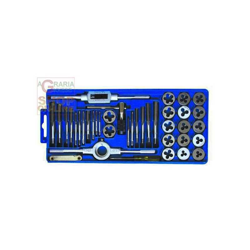 ASSORTMENT SET TAPS AND DIES IN BOX PITCH MAMB 40 PIECES