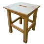 WOODEN STOOL MODEL BIG-QUADRO BLINKY CM. 30 X 30 X 44 H.